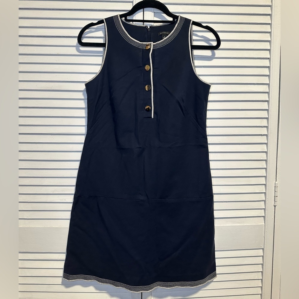052 ANN TAYLOR Blue Mini Dress